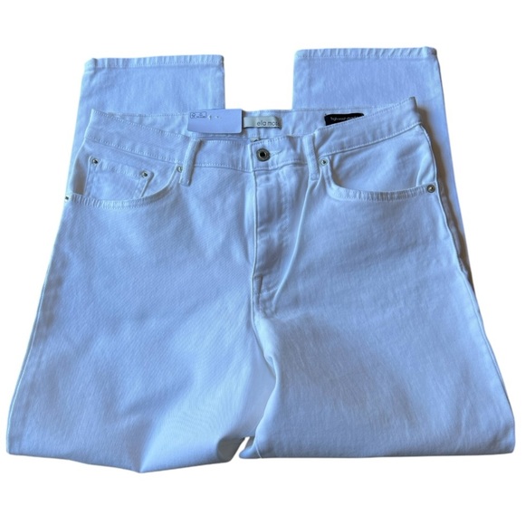 Ella Moss White High Rise Slim Straight Ankle Jeans Size 10/30 - Picture 3 of 12